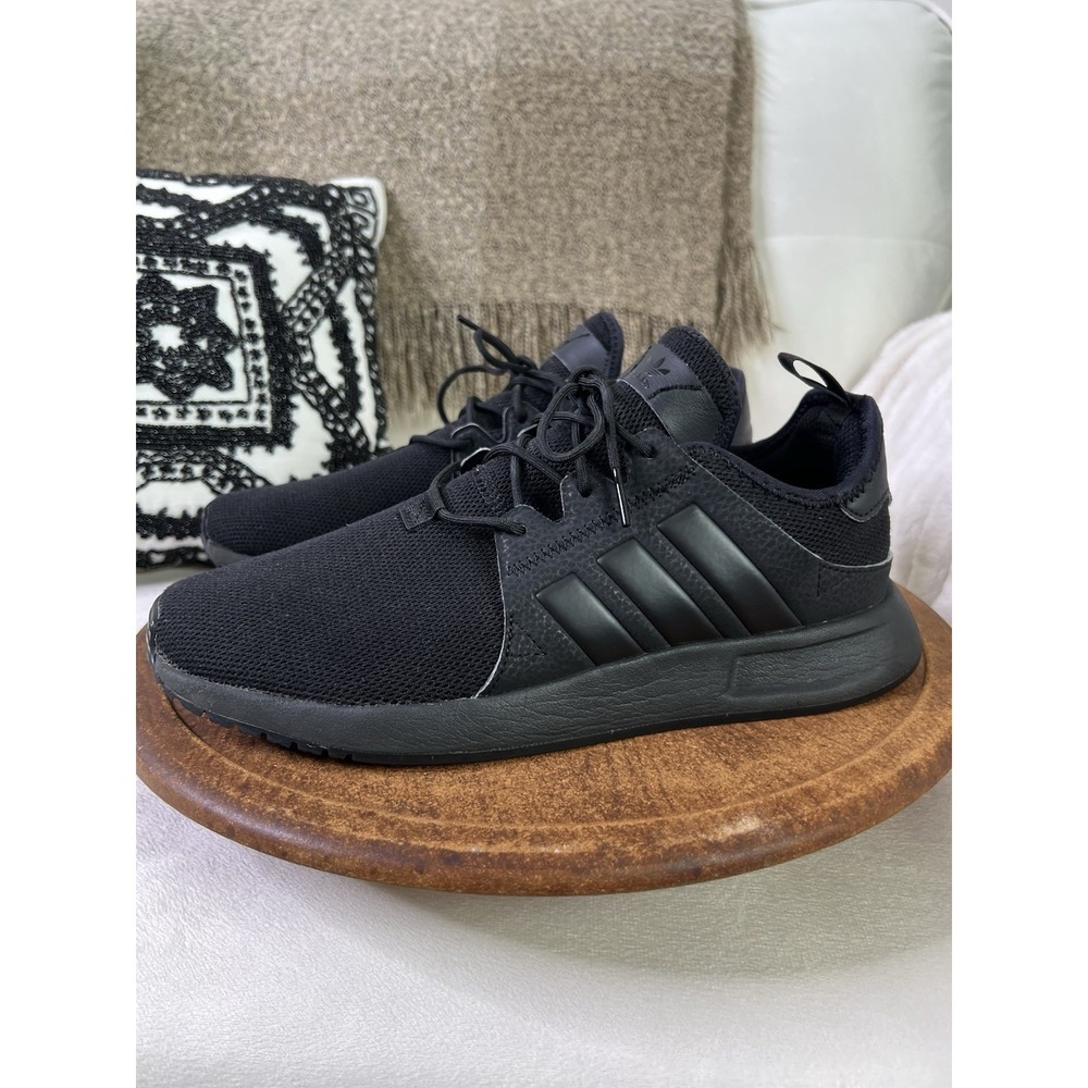 Adidas X_PLR J Black Sneakers Youth 7 Womens 8.5 Mesh Athletic Running Shoes